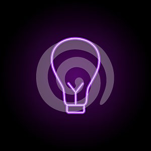 creativity line icon. Elements of web in neon style icons. Simple icon for websites, web design, mobile app, info graphics