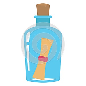 Creativity, message bottle Color Vector Icon which can be easily modified or edited