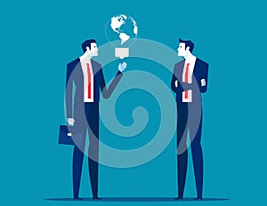 Creativity and new ideas. Business visionary technology vector concept