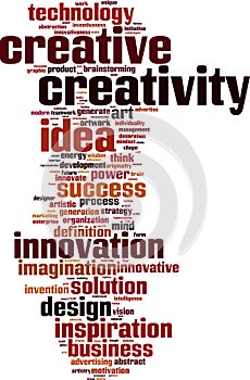 Creativity word cloud