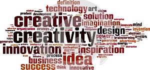 Creativity word cloud