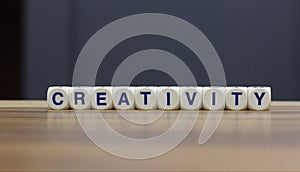 Creativity word cubes