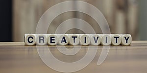 Creativity word cubes