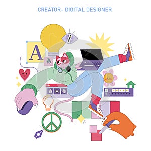 12 Archetypes. Flat Vector Illustration