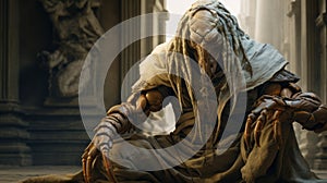 Baroque Sci-fi Image: Ogre In Elaborate Costumes With Unreal Engine 5 photo