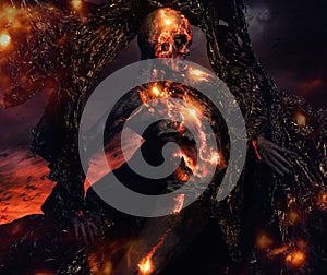 Creature made from lava