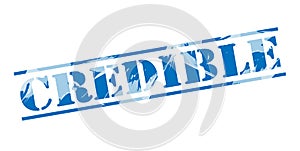 Credible blue stamp