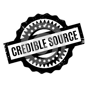 Credible Source rubber stamp photo