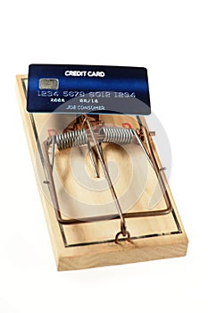 Credit Card as Bait on Mousetrap