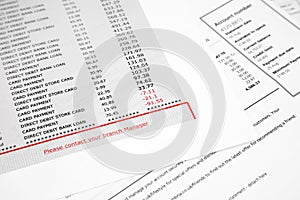 Credit Card Bank Statement