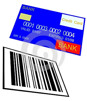 Credit Card And Barcode 8