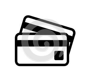 credit card black icon, digital wallet payment concept, pay by card, internet banking, vector illustration, card number