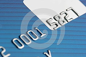 Credit card close-up