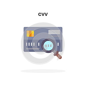 Credit Card CVV flat icon.