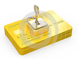 Credit card data encryption concept