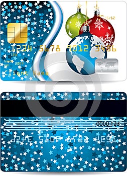 Credit card design christmas edition