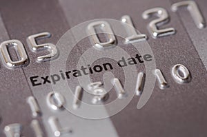 Credit Card Expiration Date Close-Up