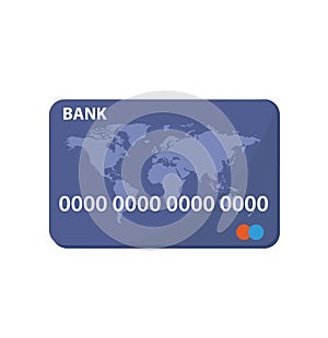 Credit Card Icon Isolated on white. Credit card. Online payment. Cash withdrawal. Financial operations.