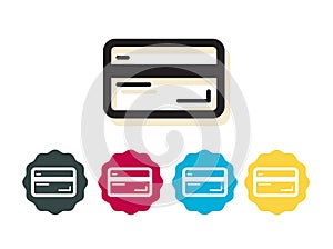 Credit Card Icon - Payment Services - Stock Illustration