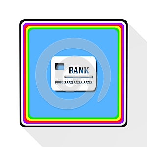 Credit card icon,sing,illustration