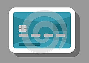 Credit card icon that symbolizes retail and commerce