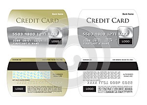 Crédito tarjeta ilustraciones 