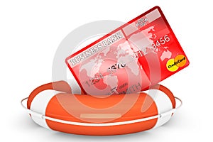 Credit Card with lifebuoy