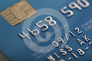 Credit card macro background