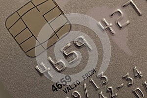 Credit card macro background