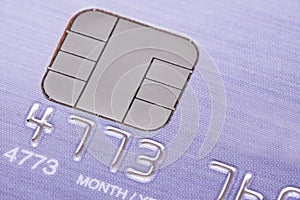 Credit card with micro chip