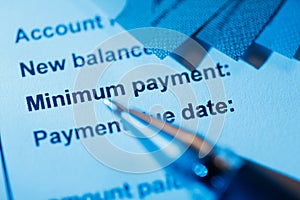 Credit card minimum payment