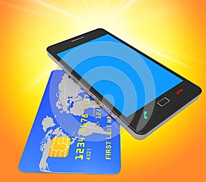 Credit Card Online Means World Wide Web And Banking