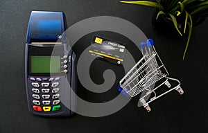 Credit card payment, buy and sell products & service concept
