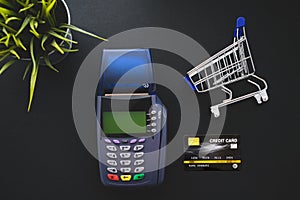 Credit card payment, buy and sell products & service concept