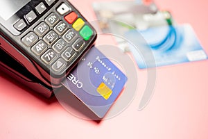 Credit card payment, buy and sell products & service, Finance concept