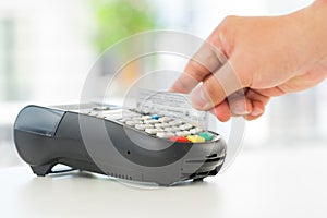 Credit card payment, shopping online