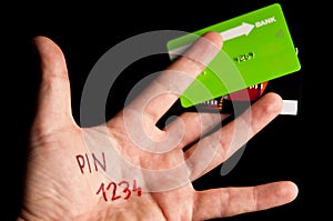 Credit card pin