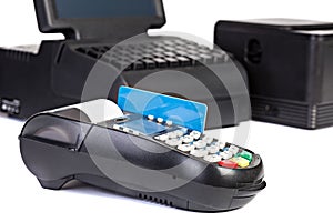 Credit Card Processor with credit card.