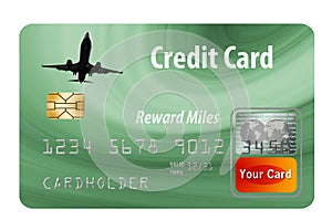 Credit card that rewards users with airline miles and points.