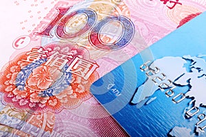 Credit card with RMB