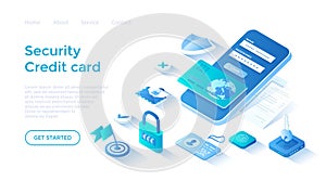 Credit Card Security. Protection of personal information. Money protection, online banking, payment protection.