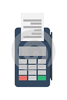 Credit card terminal vector icon