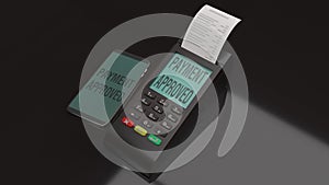 Credit Card Terminals 3d rendering image