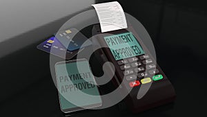 Credit Card Terminals 3d rendering image