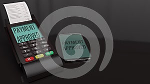 Credit Card Terminals 3d rendering image