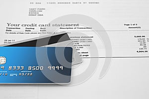 Credit Cards on Bank Statement