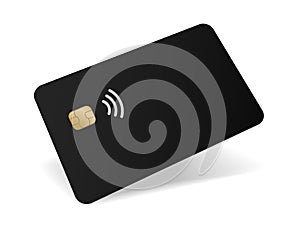 Credit debet plastic card