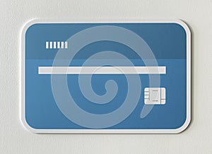 Credit debit bank card icon