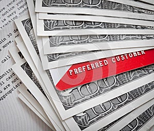 Credit/debit bank Cards atop usd paper Money photo