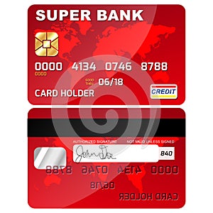 Credit / Debit Card Front and Back